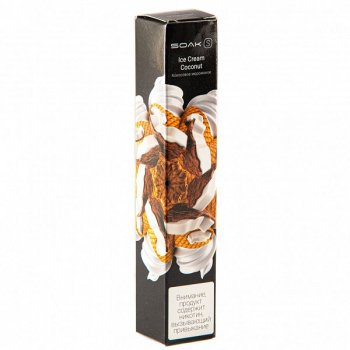 Электронная сигарета SOAK S Ice Cream Coconut 2500 затяжек