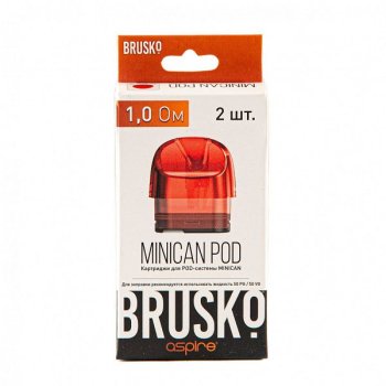 Картридж к электронной системе BRUSKO Minican красный (2шт.) 1,0