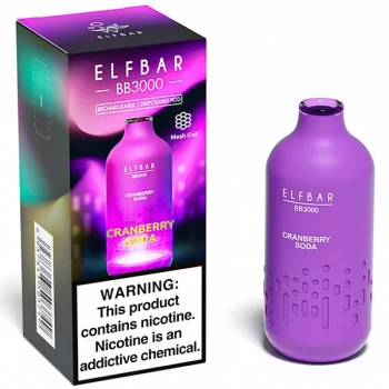 Электронная сигарета ELF BAR BB Cranberry Soda (3000 затяжек) 20 мг