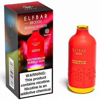 Электронная сигарета ELF BAR BB Watermelon Bubble Gum (3000 затяжек) 20 мг