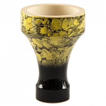 Чашка Tortuga Чёрная метка глазурь жёлтая