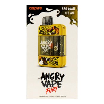 Электронная система BRUSKO Angry Vape Fury 650 mAh (жёлтый) Электронная система BRUSKO Angry Vape Fury 650 mAh (жёлтый)