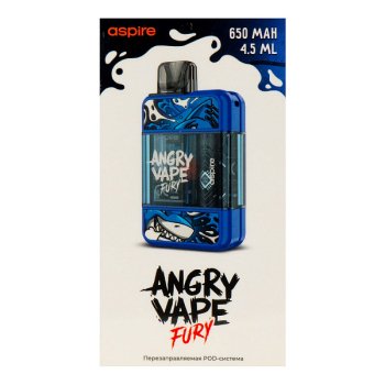 Электронная система BRUSKO Angry Vape Fury 650 mAh (синий) Электронная система BRUSKO Angry Vape Fury 650 mAh (синий)