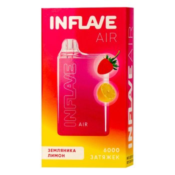Электронная сигарета INFLAVE AIR Земляника Лимон (6000 затяжек)