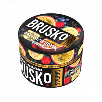 BRUSKO STRONG Фейхоа с ягодами и маракуйей 50гр BRUSKO STRONG Фейхоа с ягодами и маракуйей 50гр