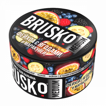 BRUSKO MEDIUM Фейхоа с ягодами и маракуйей 250гр BRUSKO MEDIUM Фейхоа с ягодами и маракуйей 250гр