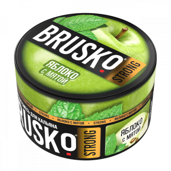 BRUSKO STRONG Яблоко с мятой 250гр