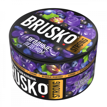 BRUSKO STRONG Ягодные леденцы 250гр МРК