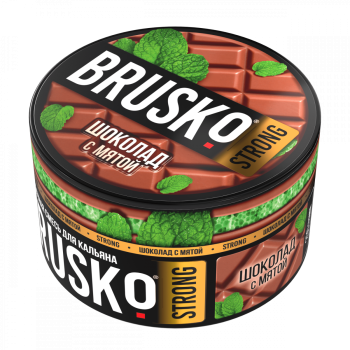 BRUSKO STRONG Шоколад с мятой 250гр