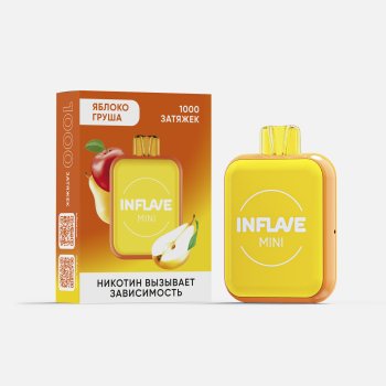 INFLAVE MINI Яблоко груша (1000 затяжек) МРК