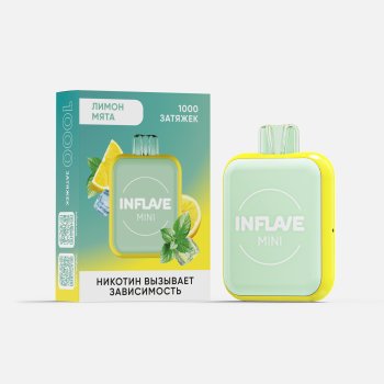 INFLAVE MINI Лимон мята (1000 затяжек) МРК