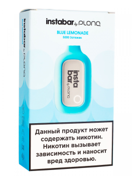 Электронная сигарета PLONQ INSTABAR Blue Lemonade (5000 затяжек) 20 мг