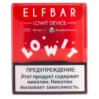 Набор Elf Bar Lowit (10W, 500 mAh) (Красный)