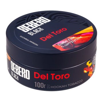 Табак для кальяна Sebero Black Del Toro 100гр Табак для кальяна Sebero Black Del Toro 100гр