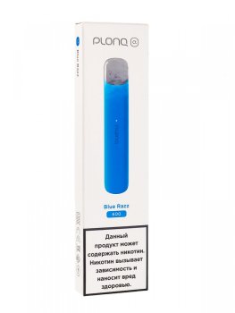 Электронная сигарета PLONQ ALPHA Голубая малина (600 затяжек) 20 мг