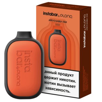 Электронная сигарета PLONQ INSTABAR Арбуз баббл гам (5000 затяжек) 20 мг