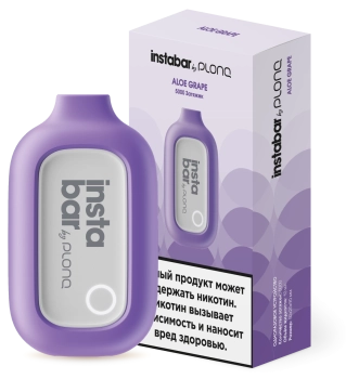 Электронная сигарета PLONQ INSTABAR Алоэ виноград (5000 затяжек) 20 мг
