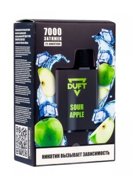 Электронная сигарета DUFT Sour Apple (7000 затяжек)