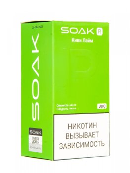 SOAK R Киви лайм 5000 затяжек МРК