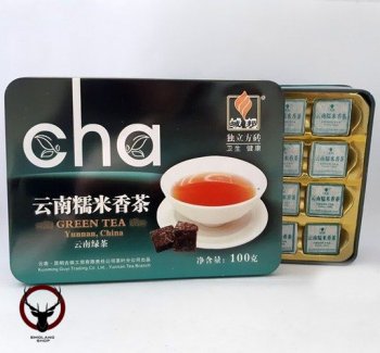 Чай Шен Пуэр с рисовыми листьями в боксе 100гр., 1 шт.