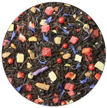 Черный чай клубника с корицей, Германия, 100 гр.