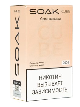 Электронная сигарета SOAK CUBE Овсяная каша 7000 затяжек