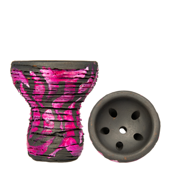 Чашка Panda турка тёмная с принтом розовая