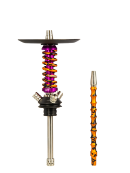 Кальян MAMAY CUSTOMS Coilover Micro пурпурно-золотой сплеш (без колбы)