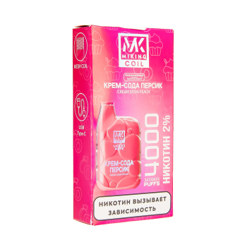 MIKING Крем-сода персик (4000 затяжек) MIKING Крем-сода персик (4000 затяжек)