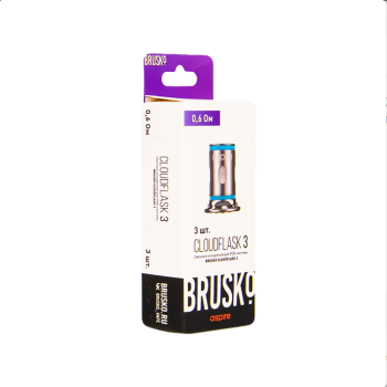 Картридж к электронной системе BRUSKO CLOUDFLASK 3 (3шт) 0,6 Ом