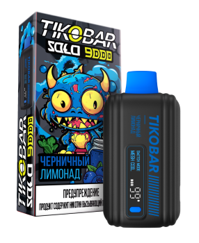 Электронная сигарета TIKOBAR SOLO Черничный Лимонад 9000 затяжек