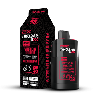 Электронная сигарета TIKOBAR ZERO Арбузная Жвачка 8000 затяжек