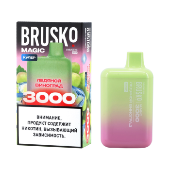 Электронная сигарета BRUSKO MAGIC Ледяной виноград (3000 затяжек) Электронная сигарета BRUSKO MAGIC Ледяной виноград (3000 затяжек)
