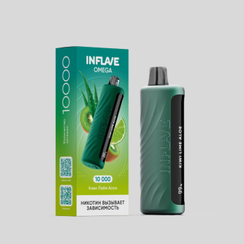 INFLAVE OMEGA Киви лайм алоэ (10000 затяжек) МРК