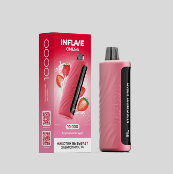 INFLAVE OMEGA Клубнисное чудо (10000 затяжек) МРК