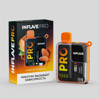 Электронная сигарета INFLAVE PRO Сладкий миндаль (7000 затяжек)
