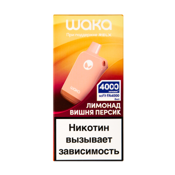 WAKA Лимонад Вишня Персик (4000 затяжек) МРК