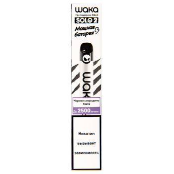 WAKA Чёрная смородина Мята (2500 затяжек) МРК