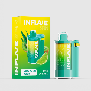 INFLAVE SPIN Киви лайм алоэ (8000 затяжек) МРК