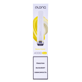 PLONQ PLUS PRO Банан кокос (4000 затяжек) 20 мг PLONQ PLUS PRO Банан кокос (4000 затяжек) 20 мг