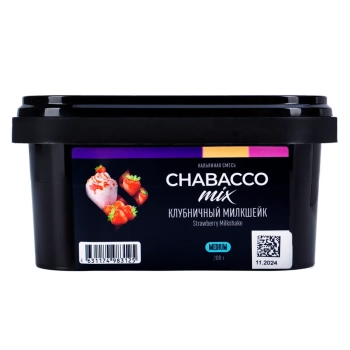 Chabacco Mix MEDIUM Strawberry Milkshake 200гр МРК Chabacco Mix MEDIUM Strawberry Milkshake 200гр МРК