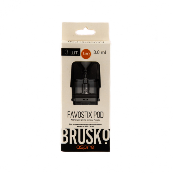 Картридж к электронной системе BRUSKO FAVOSTIX (3шт.) 1.0
