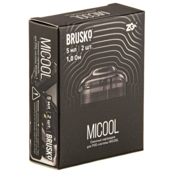 Картридж к электронной системе BRUSKO ZQ MICOOL 5мл (2шт.) 1.0