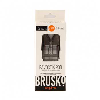 Картридж к электронной системе BRUSKO FAVOSTIX (3шт.) 0.6