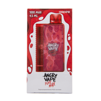 Электронная система BRUSKO Angry Vape Fury Max (красный) Электронная система BRUSKO Angry Vape Fury Max (красный)