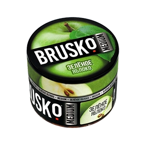 Бестабачная безникотиновая смесь для кальяна BRUSKO, 50 г, Зелёное яблоко МРК Бестабачная безникотиновая смесь для кальяна BRUSKO, 50 г, Зелёное яблоко МРК