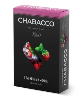 Chabacco Mix MEDIUM Strawberry Mojito 40гр МРК Chabacco Mix MEDIUM Strawberry Mojito 40гр МРК