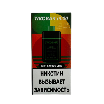 Эл. сиг. TIKOBAR 6000 Kiwi Cactus Lime (Киви Кактус Лайм) 2 % Эл. сиг. TIKOBAR 6000 Kiwi Cactus Lime (Киви Кактус Лайм) 2 %