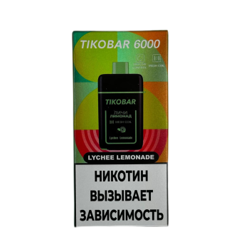 Эл. сиг. TIKOBAR 6000 Lychee Lemonade (Личи Лимонад) 2 % Эл. сиг. TIKOBAR 6000 Lychee Lemonade (Личи Лимонад) 2 %