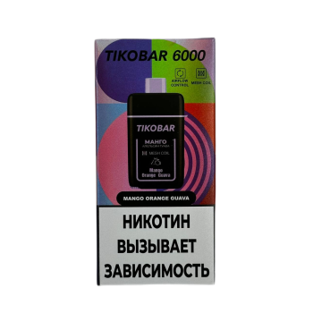 Эл. сиг. TIKOBAR 6000 Mango Orange Guava (Манго Апельсин Гуава) 2 % Эл. сиг. TIKOBAR 6000 Mango Orange Guava (Манго Апельсин Гуава) 2 %